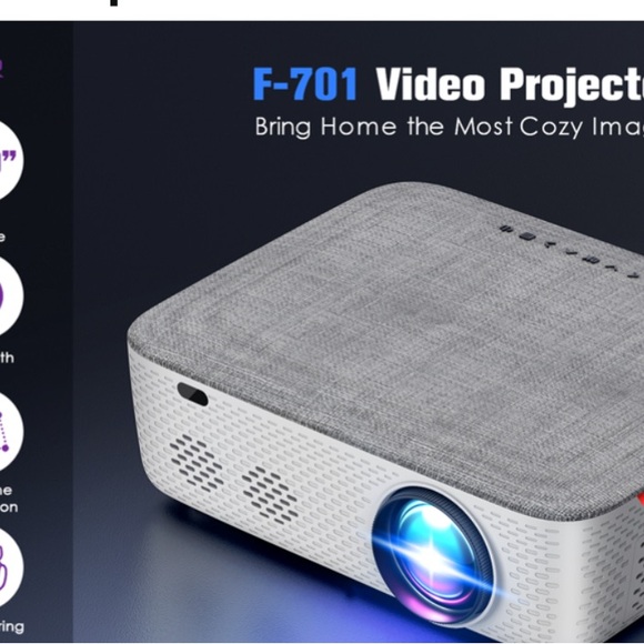 FANGOR 5G WiFi Projector Bluetooth 4K supported. 1080p - Picture 3 of 5